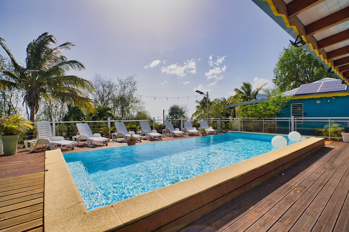 Les Hauts De Bornave - Villa Ti Kaz La -2 à 4 Pers - Guadeloupe