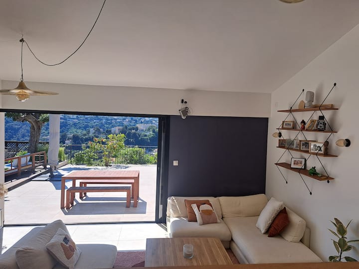 Villa Calme Avec Piscine Proche Mer Et Ville. - Niza