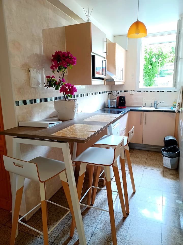 Private Room 2 Terrasse Jardin Parking 600m Rer B - Sceaux