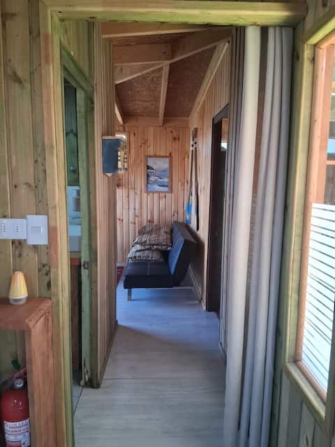 Popular Airbnb listing: Cabin overlooking the ocean. Steps to the beach in Navidad