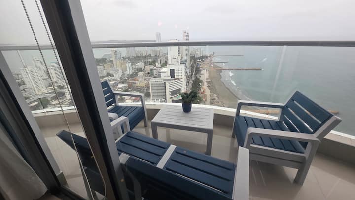 4 Bedrooms B.f Luxury Semi Penthouse In 39th Floor - Cartagena