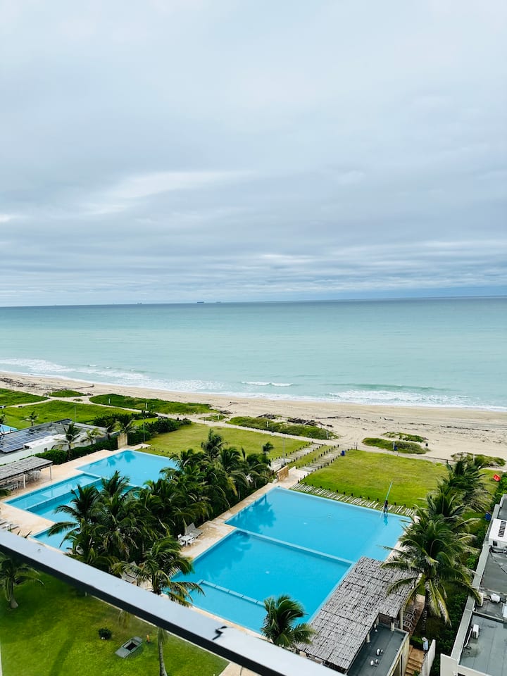 A beautiful apartment with an ocean view