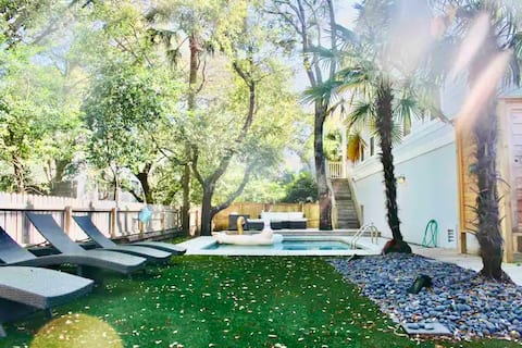Heated Pool • Walk to Beach • large group