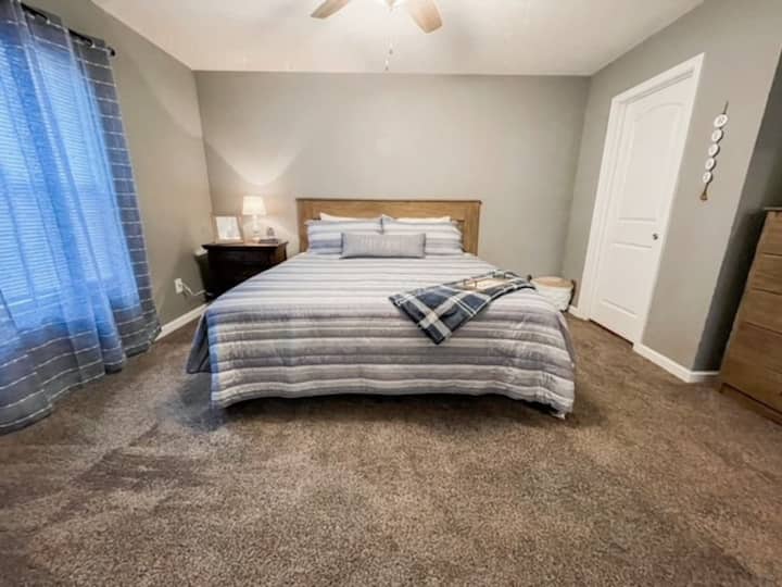 New KING size bed in the Master suite