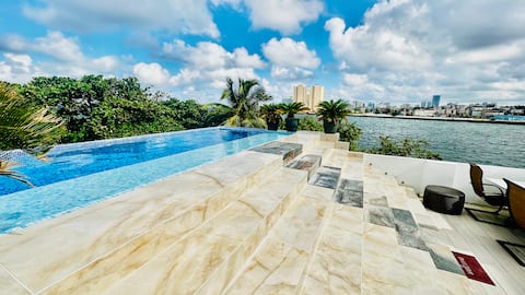 Luxury Riviera, 2 jacuzzi, solar panel, pool