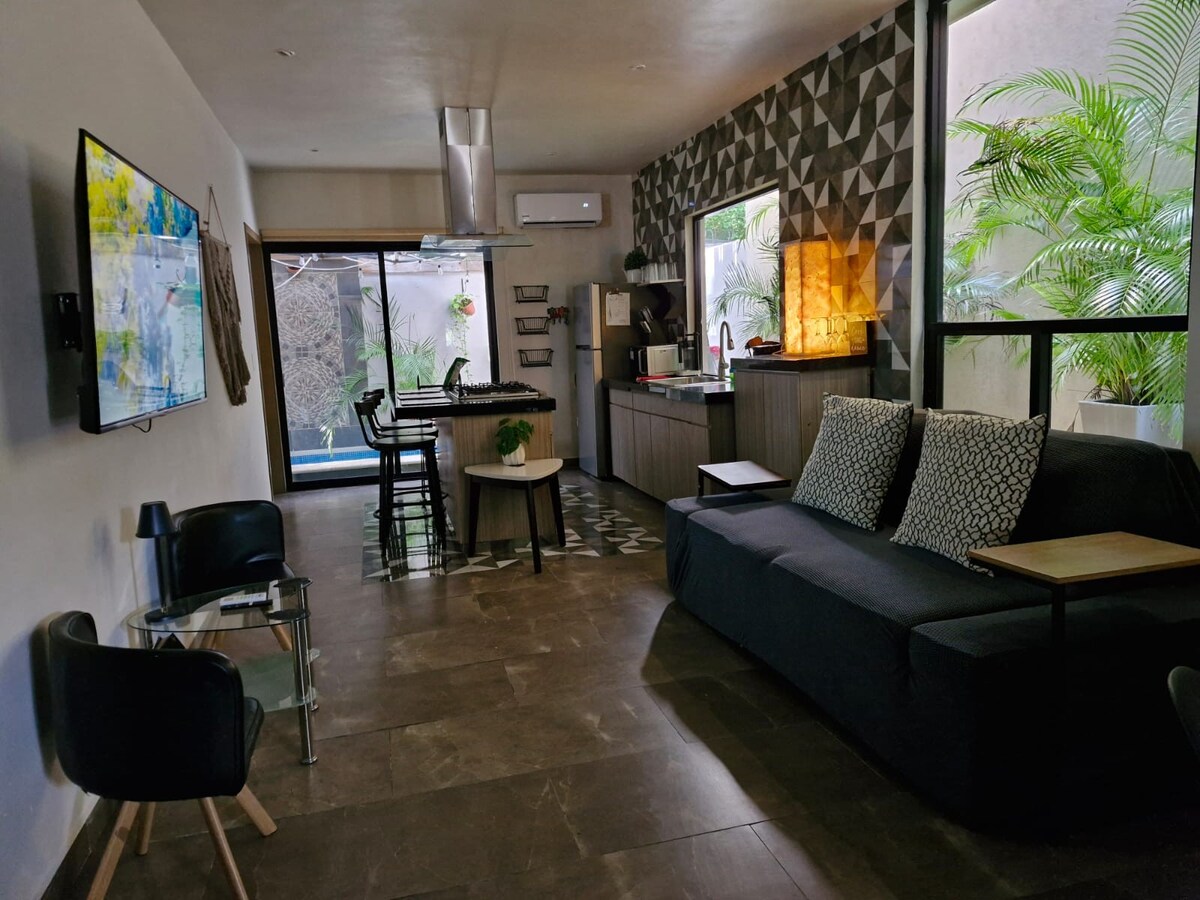 Top Airbnb: Ground floor apartment with private pool en El Cielo