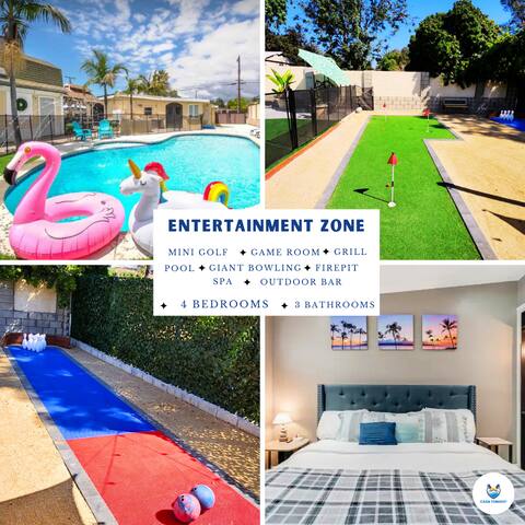 Family Paradise! Pool/Spa,Mini Golf,Bowling &MORE!