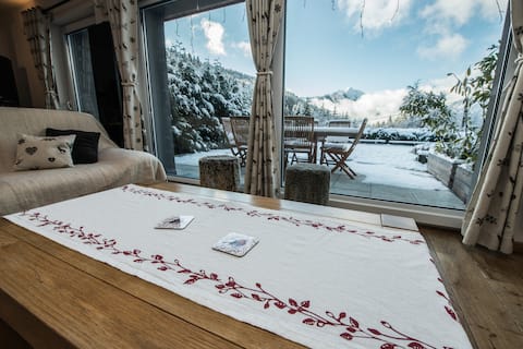 Top Airbnb: 4-star house: quiet, view, sauna, spa, multipass in Saint Jean D'aulps