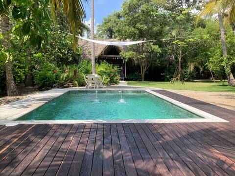 Casa Monos. Oceanfront with a pool.