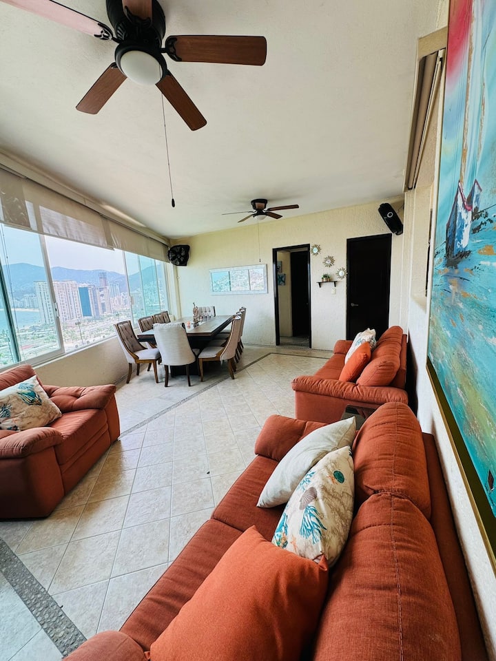 3 Atardeceres, Pet Friendly Vista Al Mar En Brisas - Acapulco