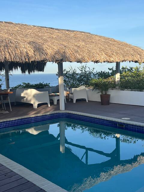 Villa Palapa view offers stunning ocean view