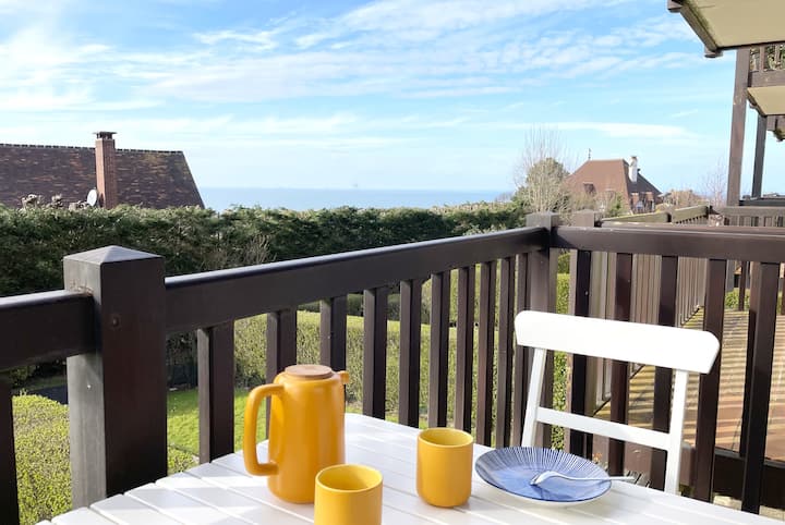 Le Panorama - Jardin Et Balcon Vue Mer - Blonville-sur-Mer