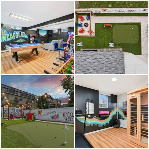 Hot Tub Theatre Sauna Arcade Games Gym Sleeps10