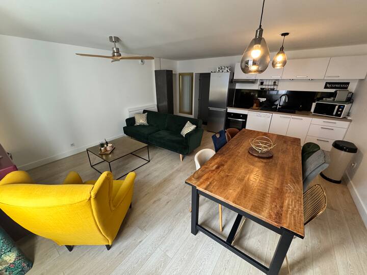 Charmant T2, Cosy En Centre-ville - Belleville, France