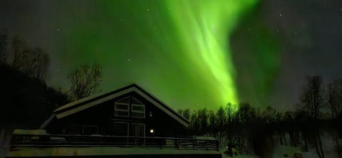 Northern Lights Cabin with Jacuzzi and Private Beach