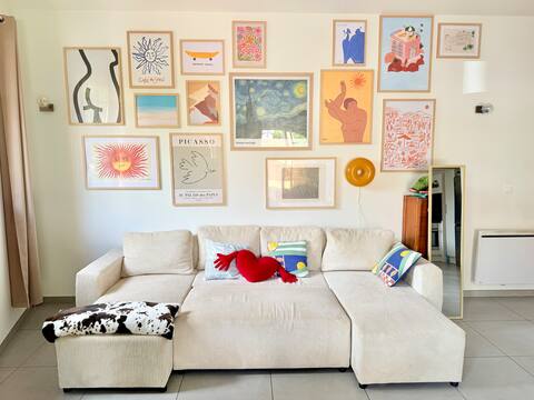 Top Airbnb: 50M² house with terrace 10 minutes from the beach à Vallauris
