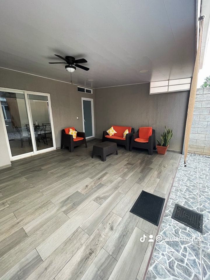 A terrace, a perfect space to relax with a good book, enjoy a cup of coffee or share special moments with family and friends. Our terrace invites you to disconnect and enjoy every moment in a serene and cozy environment