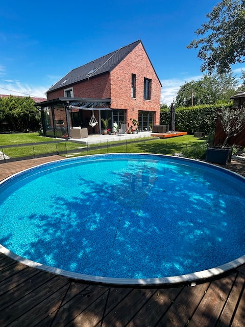 Villa Katarína with a heated pool