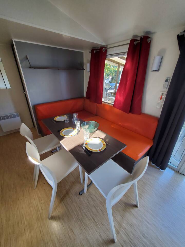 Agde Mobile Home Climatisé 6 Place Camping 7 Fonts - Marseillan