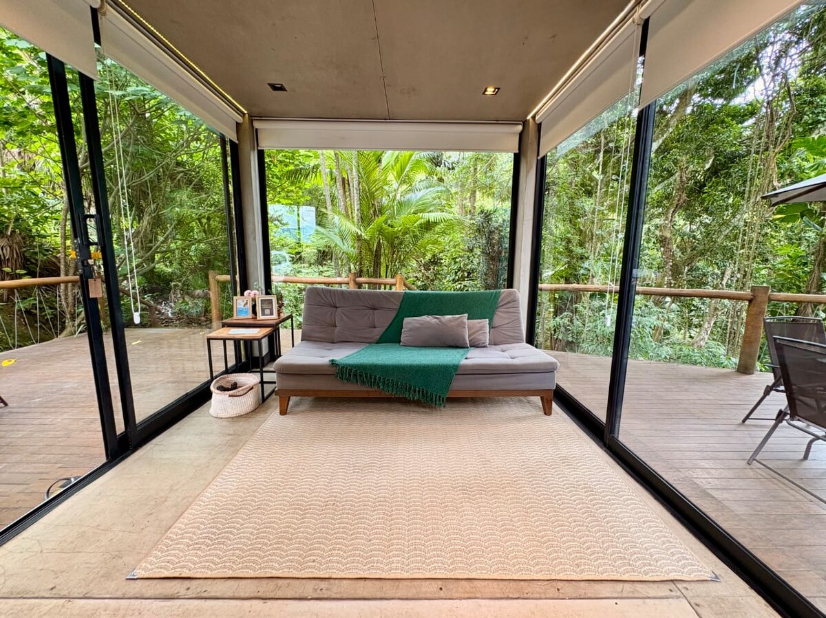 Living room image 5 at Casa Natu Ilhabela Studio Portinho with Jacuzzi in Ilhabela