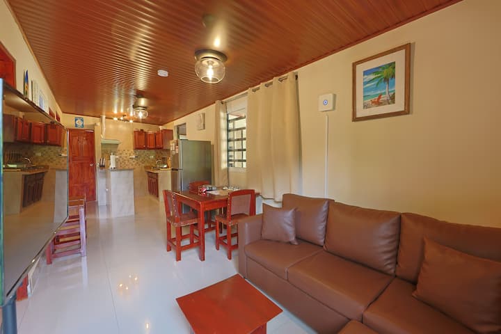 watch TV inside the house.