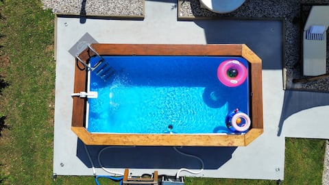 Popular Airbnb listing: Apartman Goga with pool and jacuzzi in Marceljani