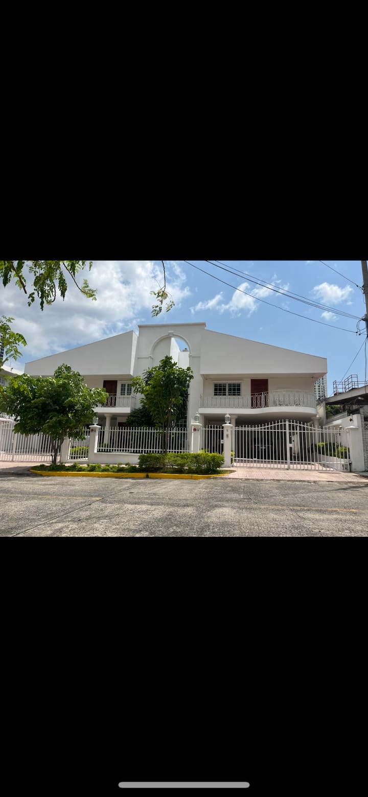 Nice duplex house with a swimming pool.