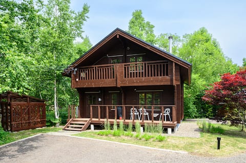 【Hot Spring|Fireplace|BBQ】The Lodge Teshikaga