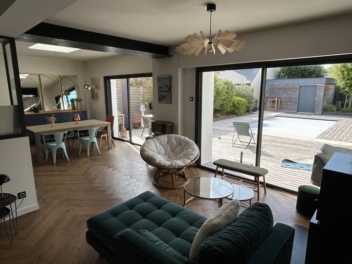Maison Idéale Vacances, Piscine, 300m De La Plage - Lorient
