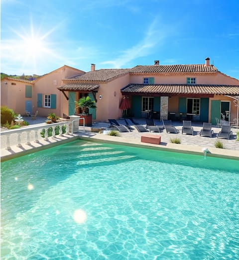 Mas Séquana, air-conditioned Provencal villa, 18 people