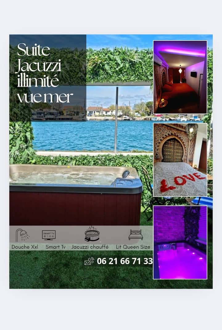 Jacuzzi Vue Mer : Suite Calme En Camargue - Port-Saint-Louis-du-Rhône