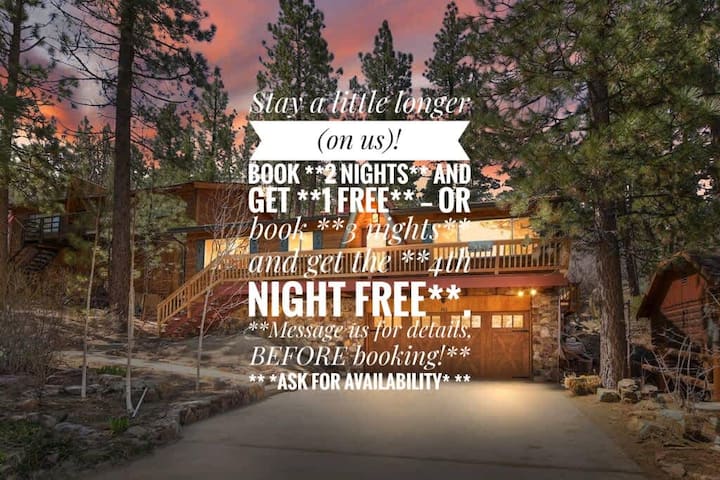 Fox Woods: Spa, Sauna And Firepit - Big Bear, CA