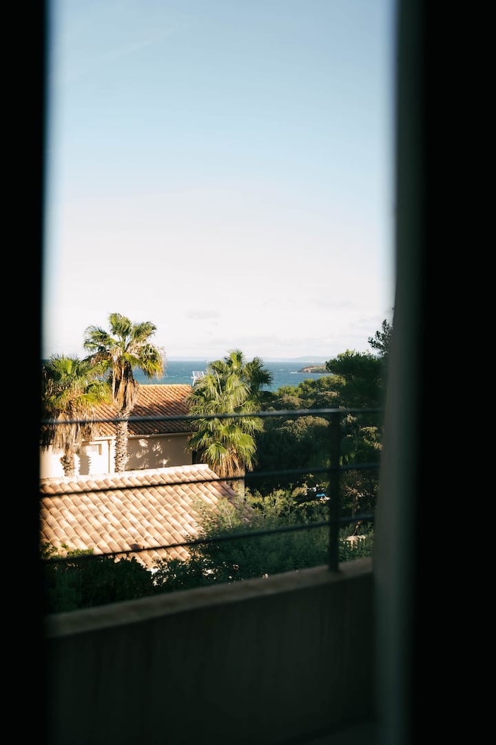 Villa 4 Pièces Avec Terrasse Et Balcon Vue Mer - Porquerolles