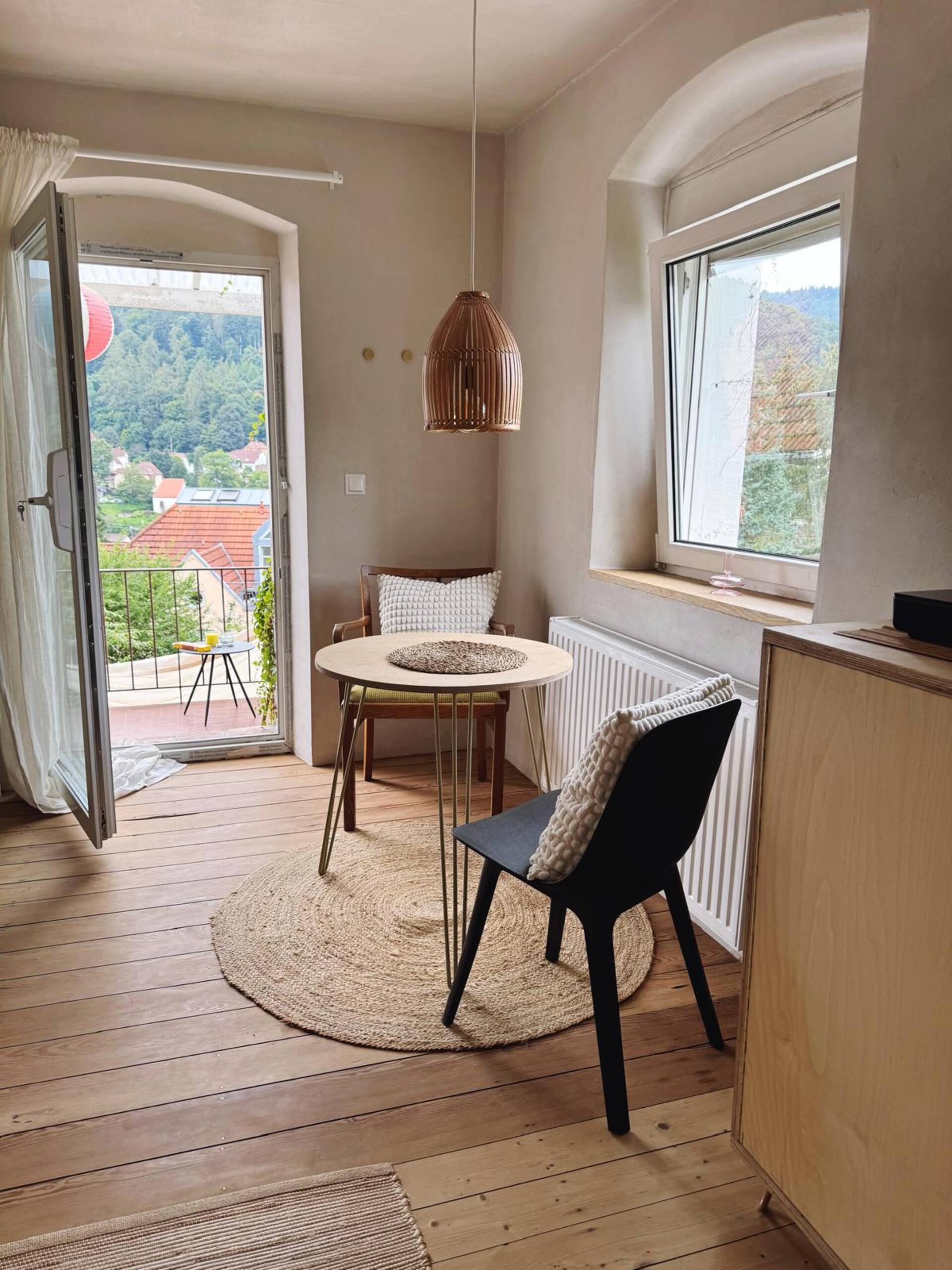 Bright designer studio with terrace
