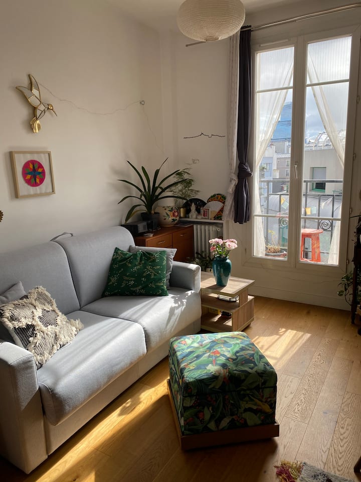 Appartement 40m2 Lumineux, Métro 14, Direct Orly - Porte de Paris, Saint-Denis