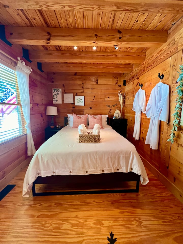 End your day with a refreshing bottle of water and chocolate at your bedside.