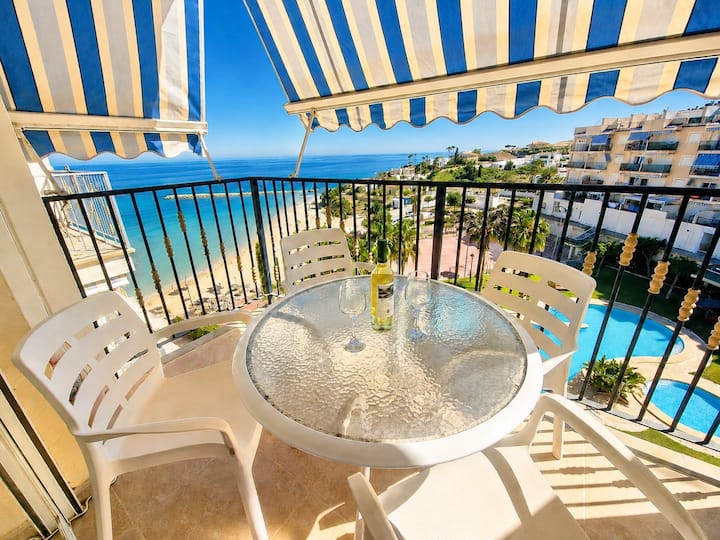 Sunny Sea View Beachfront, Wi-fi And Air Conditioning - El Campello