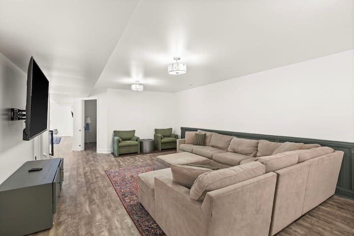 The best spot for movie night! So cozy and room for everyone