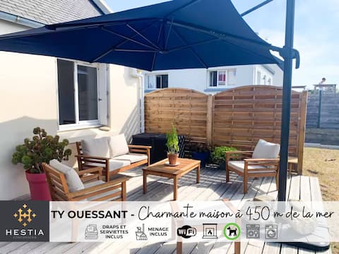 Ty Ouessant - 3-bedroom house 450m from the sea