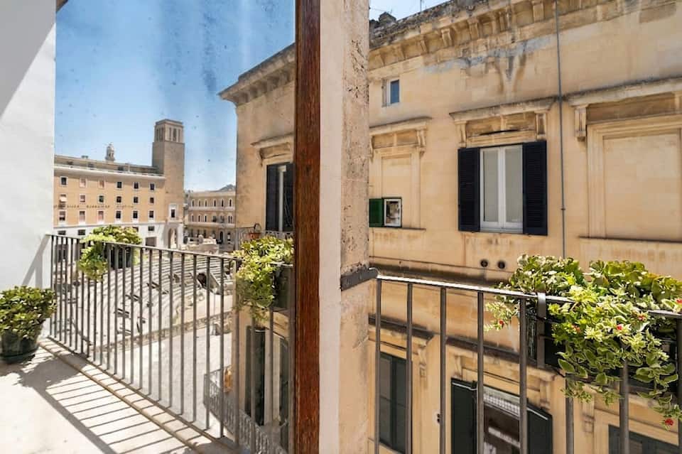 A terrace over the Roman amphitheatre, Lecce, Puglia, Italy, photo 5 of 10