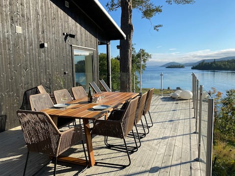 Modern cottage in the High Coast, own jetty