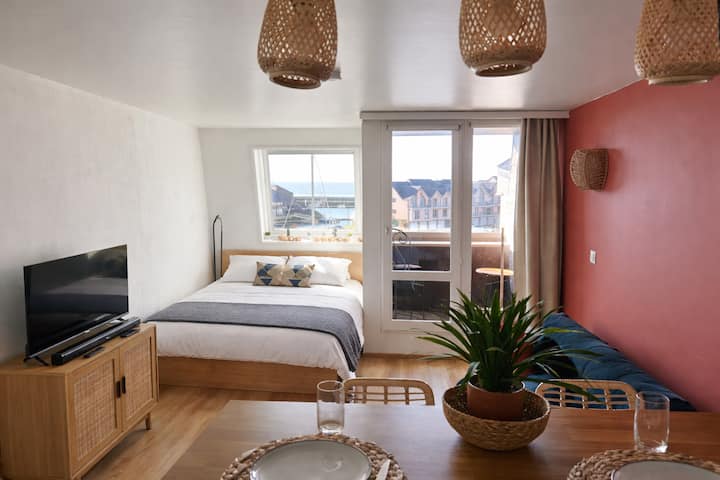Le Serenity - Studio Vue Mer Deauville - Plage500m - Trouville-sur-Mer
