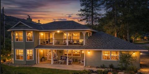 Bass Lake + pool table + fire pit