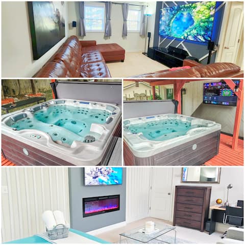 The Guest of Honor: Fenced Smart Home w/Hot Tub