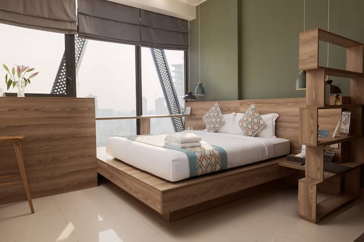 Nordic Designed City View Room @ City Center - Phnom Penh