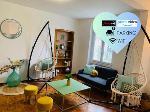 big city house with modern design furniture