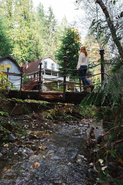 Olympic Wanderer🌲 Creekside🌲 hot-tub🌲 OlympicNP