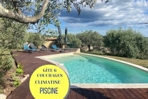 ★PantaiaHomes★ Gîte Le figuier d 'Estellan★ Piscine★