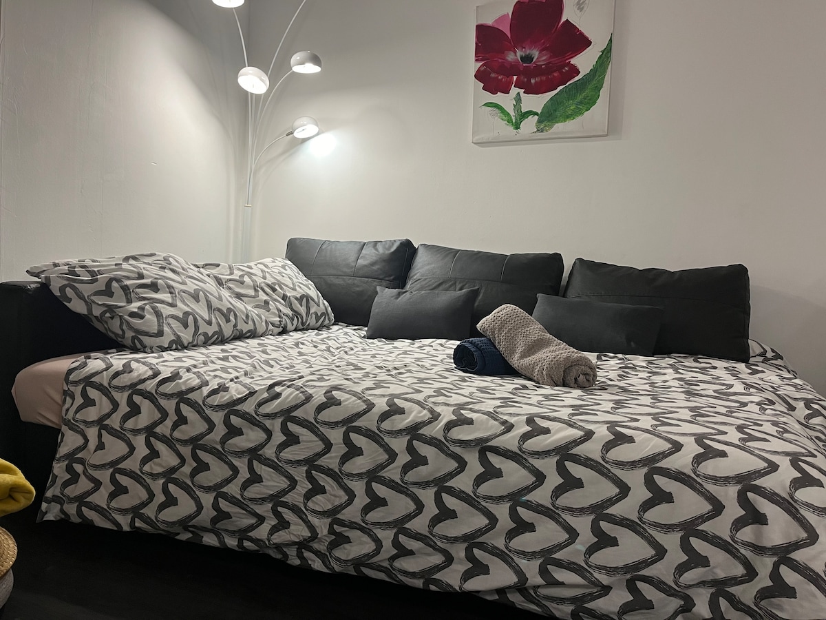 Canapé lit cocooning 