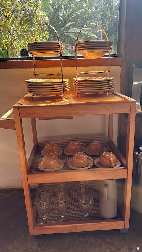 Country house with private waterfall